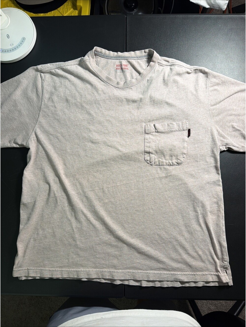 Wolverine Men’s Large Pocket T-Shirt Gray Heather Short Sleeve Workwear